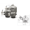 Filter Emaux S series Side  41 m3/h fi1020mm outlet 2 1/2
